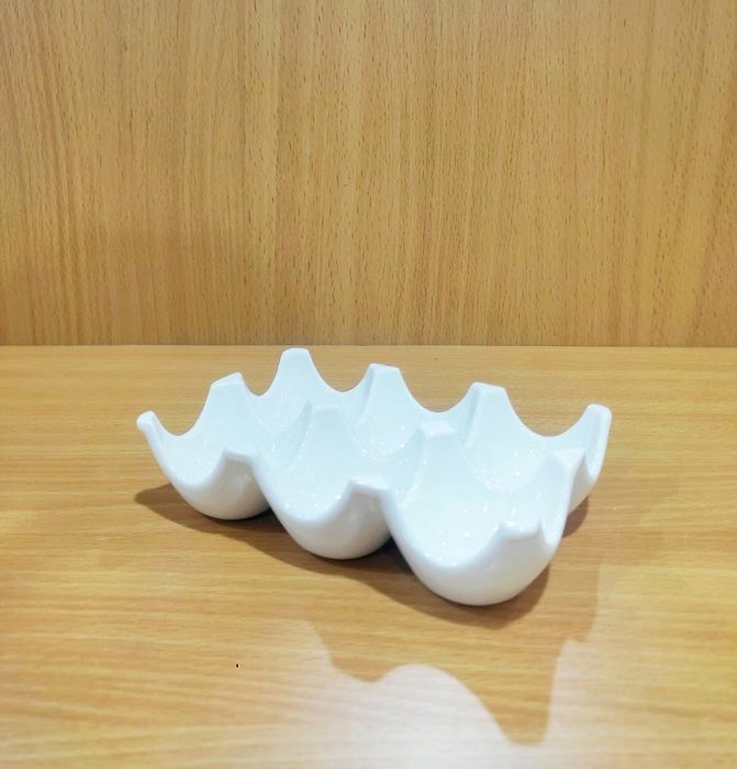 Porte-œuf - Non spécifié - 1263 - Porcelaine blanche - 6 compartiments - Compatible lave-vaisselle