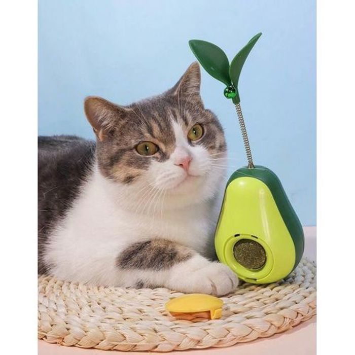 Pet Jouet 3 en 1 pour chat, distributeur de friandises, balles rotatives et stimulation mentale combinée