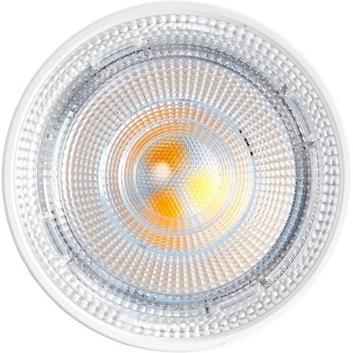 Spot LED type GU10, 7W , Lumiére JAUNE