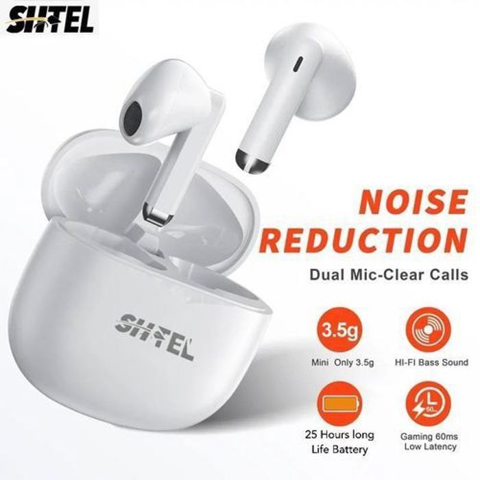 Écouteurs Bluetooth - Shtel - Intra-auriculaire - Batterie longue durée - Bluetooth 5.3 - Son stéréo