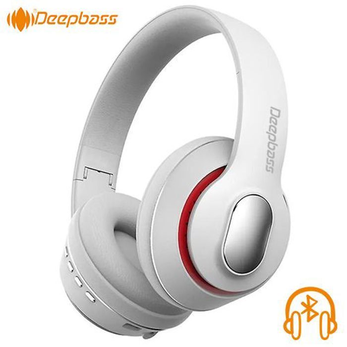 Casque sans fil - Deep Bass - R8 - Bluetooth V5.1 - Pliable - Suppression de bruit active