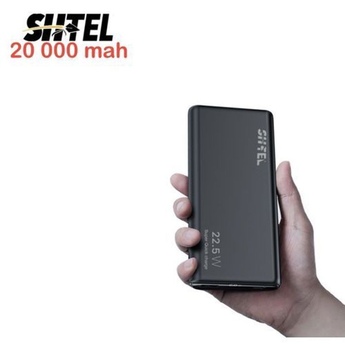 Shtel Power bank 20000 mah avec afficharge hight capacity 22.5w super fast charge