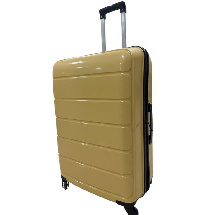 Valise - SYDNEY - T28 - Moutarde - 75 cm - Polypropylène - 4 Roulettes