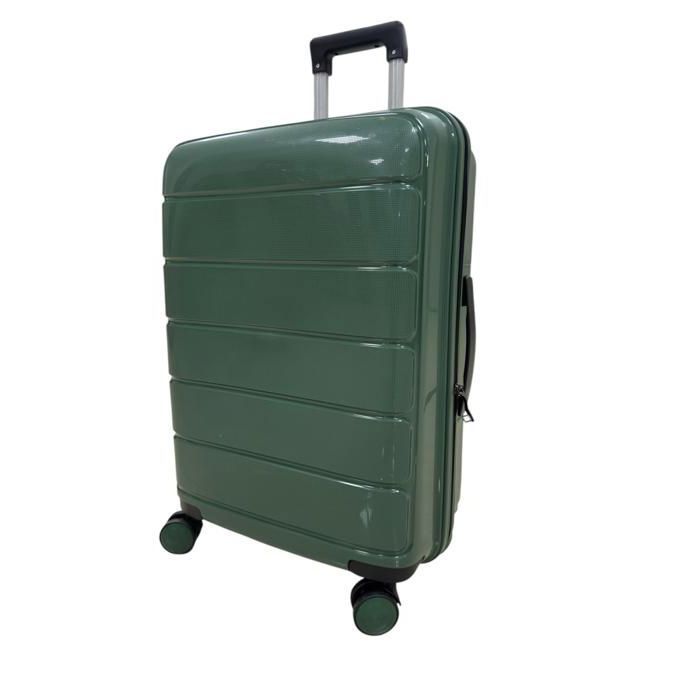 Valise - SYDNEY - T24 - Polypropylène - 65 cm - Vert - 4 Roulettes