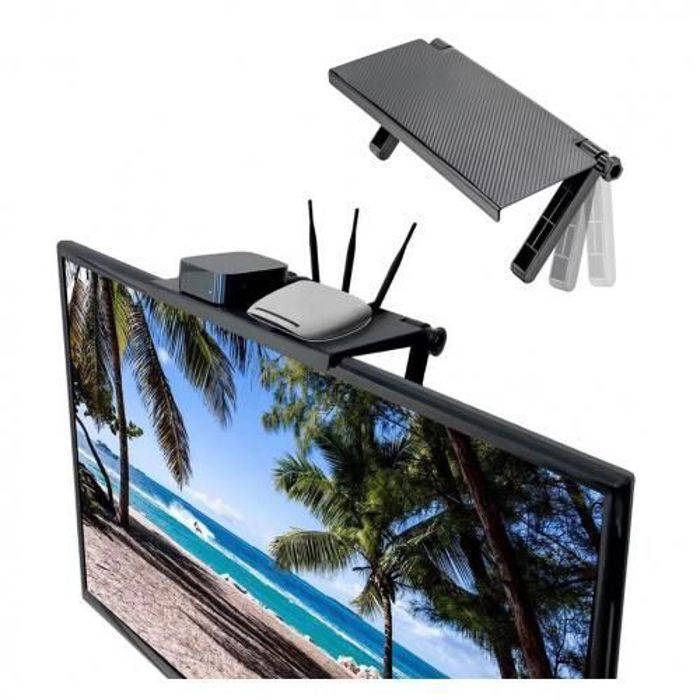 support de stockage écran étagère supérieure étagère