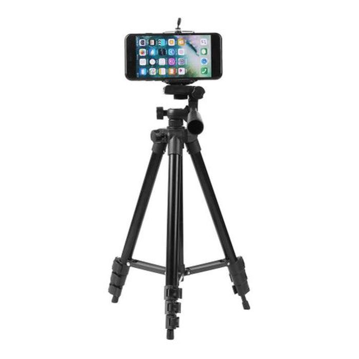 tripod Trépied Support Télescopique en aluminium Pour Appareil Photo et smartphones + sacoche Noir