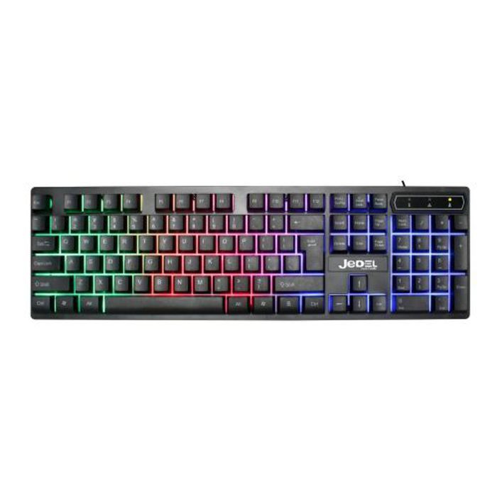 Clavier Gaming - JEDEL - K590 - Rétroéclairé 3 Couleurs LED - AZERTY - USB