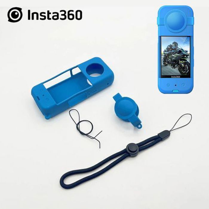 Étui de protection - Insta360 - X3 - Silicone - Noir - Souple et incurvé