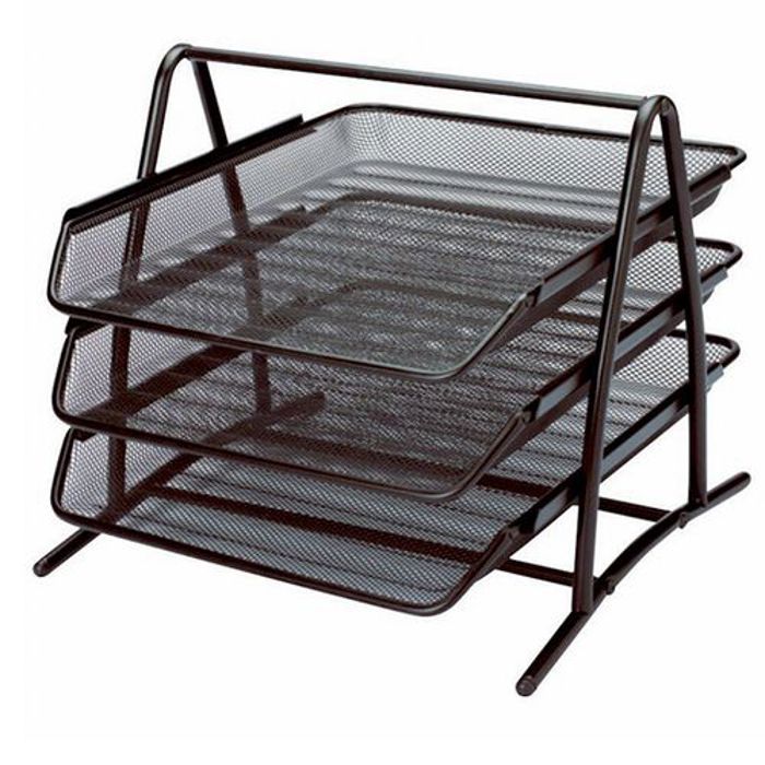 Desktop document basket tray 3 etage
