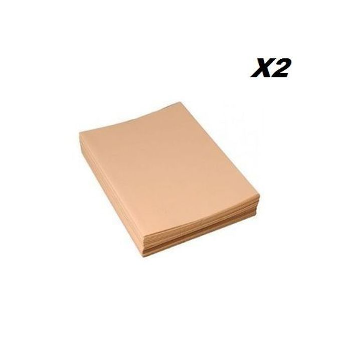 PACK 2 CHEMISE PAPIER BULLE KRAFT