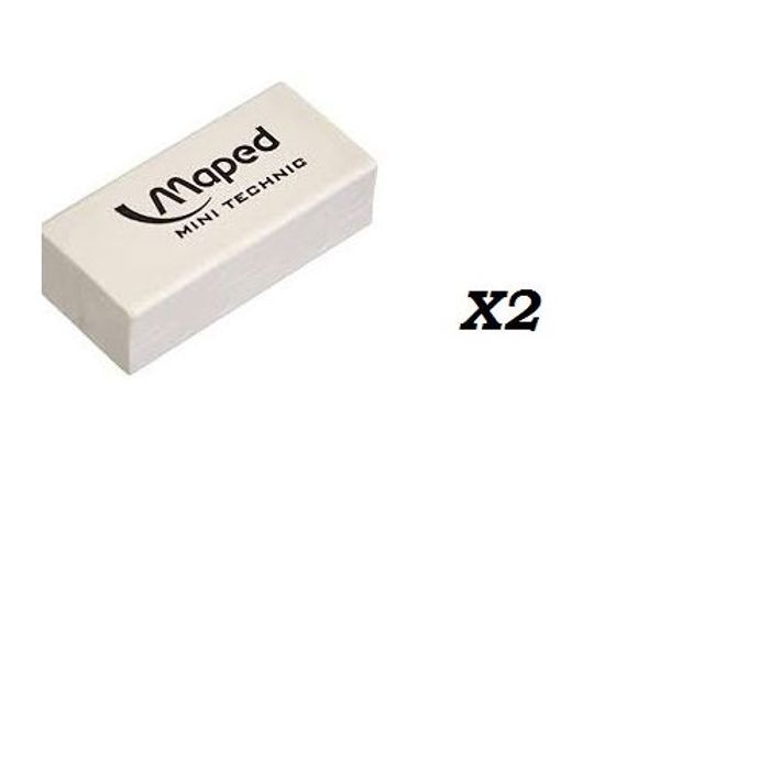 Maped 2 Gomme technic Blanc