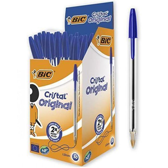 BIC  paquet de 50 stylos - bleu