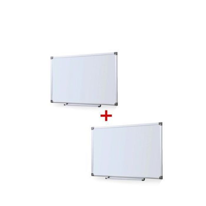 Pack De 2 Tableaux Magnetique Blanc 90 cm x 60 cm