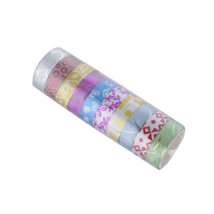 10pc Brillant  Papier Décoratif Autocollant Adhésif couleur primaire