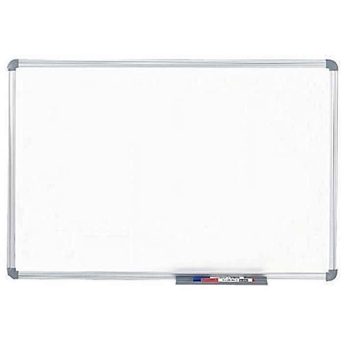 Ensemble Tableau magnetique blanc 90 x 60 cm accessoires aclu