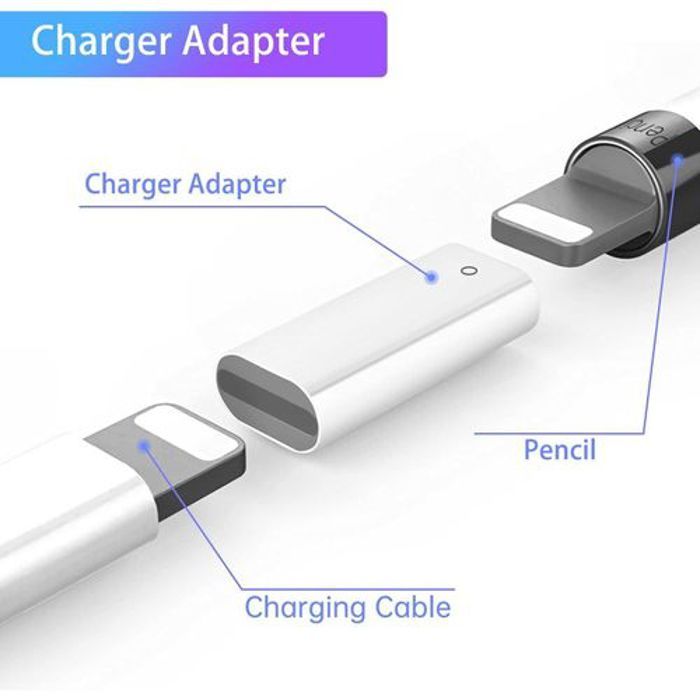 Adaptateur de charge - Apple - Pencil 1ère génération - Femelle vers femelle - Compact - Pratique