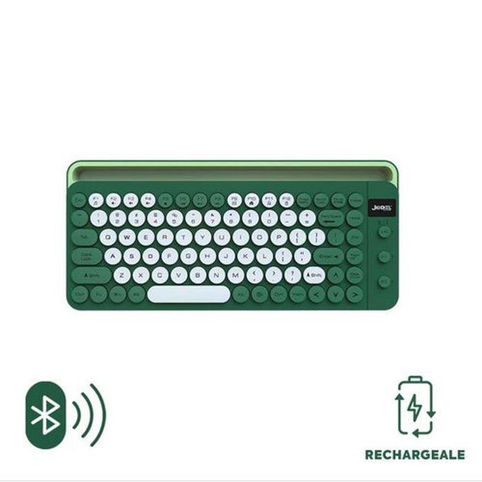 Clavier sans fil - Jedel - WKB100 - 90 touches - Bluetooth - Multimédia - Ergonomique