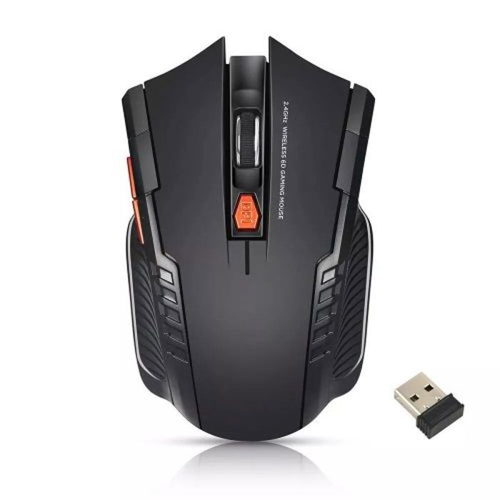 Souris sans fil - Ergonomique - W113 - 2.4GHz - DPI Réglable - 6 Boutons