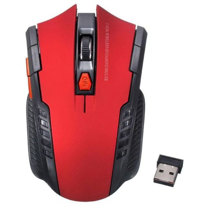 Souris sans fil - Ergonomique - W113 - 2.4GHz - 6 boutons - DPI réglable