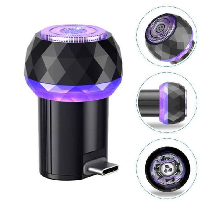 mini Rasoir de voyage portable de poche pour téléphone avec OTG, sac de rangement et brosse