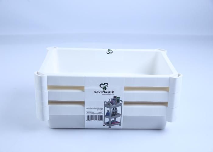 Organisateur de rangement - SEV PLASTIK - SP401 - 3 niveaux - Blanc - Chic