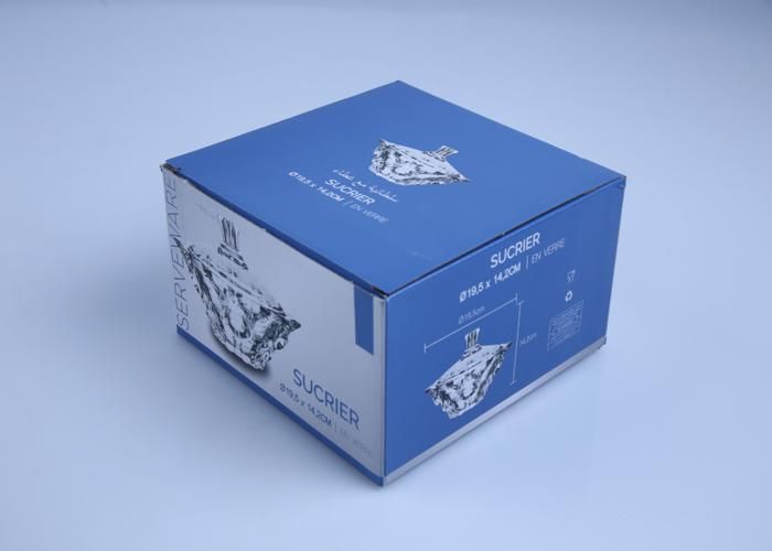 Bonbonnière en Verre Gravée 1180g DM606