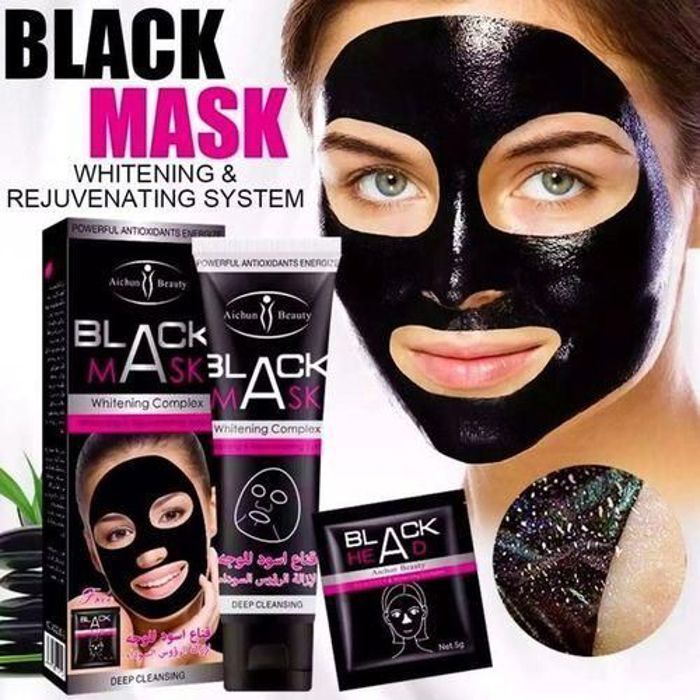 Complexe blanchissant Black Mask, système blanchissant et rajeunissant + Éliminateur de points noirs