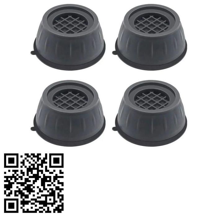 4 repose-pieds anti-vibration pour lave-linge, base de machine à laver et stabilisateur