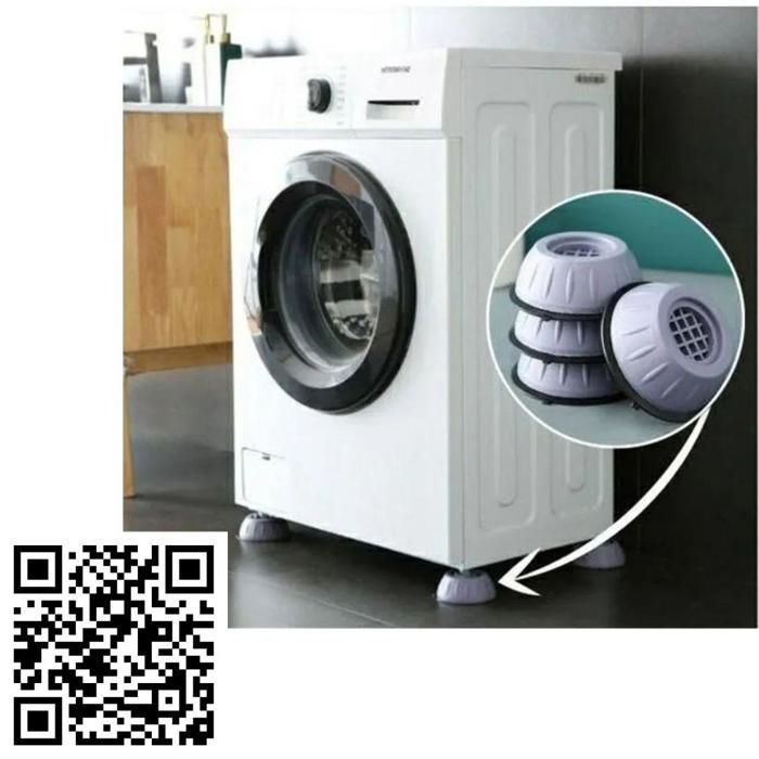 4 pièces de pieds anti-vibration en caoutchouc pour meubles et supports