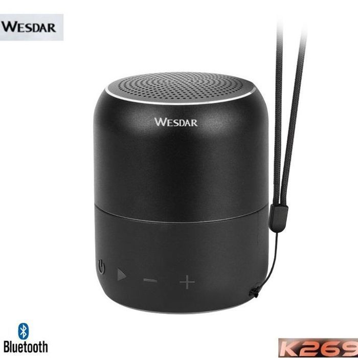 Wesdar Enceinte Bluetooth portable haut parleur étanche puissant 2000Mah K269