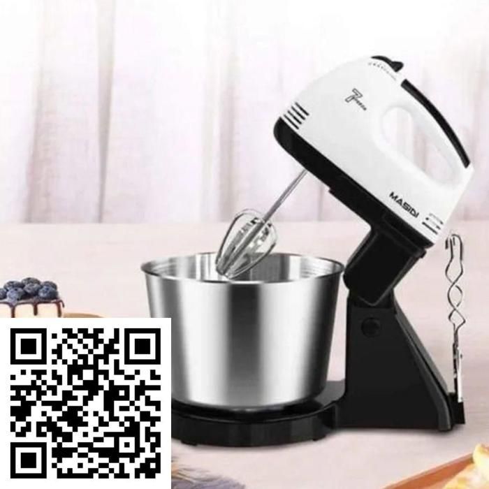 Mélangeur électrique à 7 vitesses, fouet à gâteau 200W pour travailler la farine