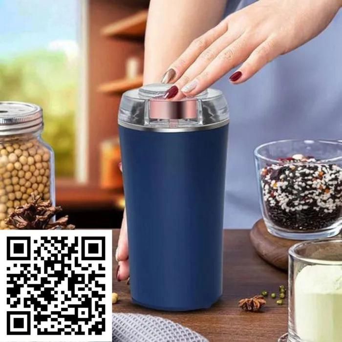 Moulin à Café Électrique 200W – Grinder Mini pour Moudre Café, Épices et Herbes