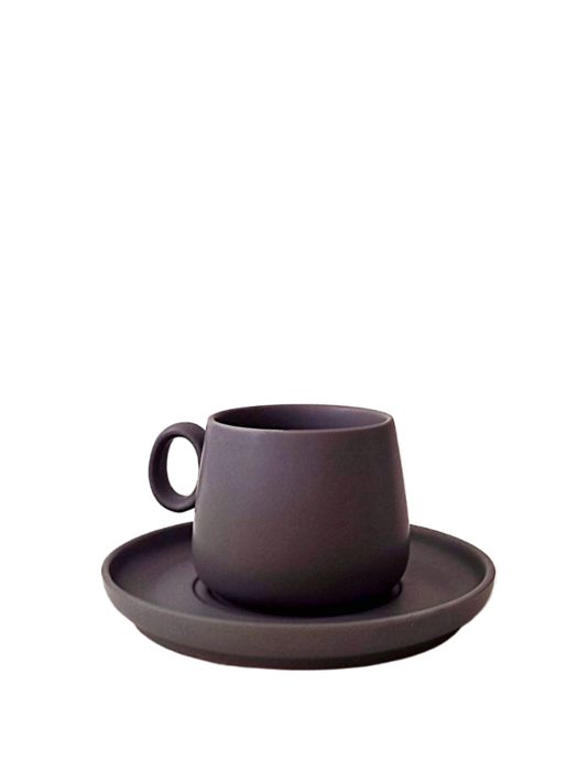 Tasse à Café - GM - GM-002-gr - Porcelaine - 220 ml - Gris