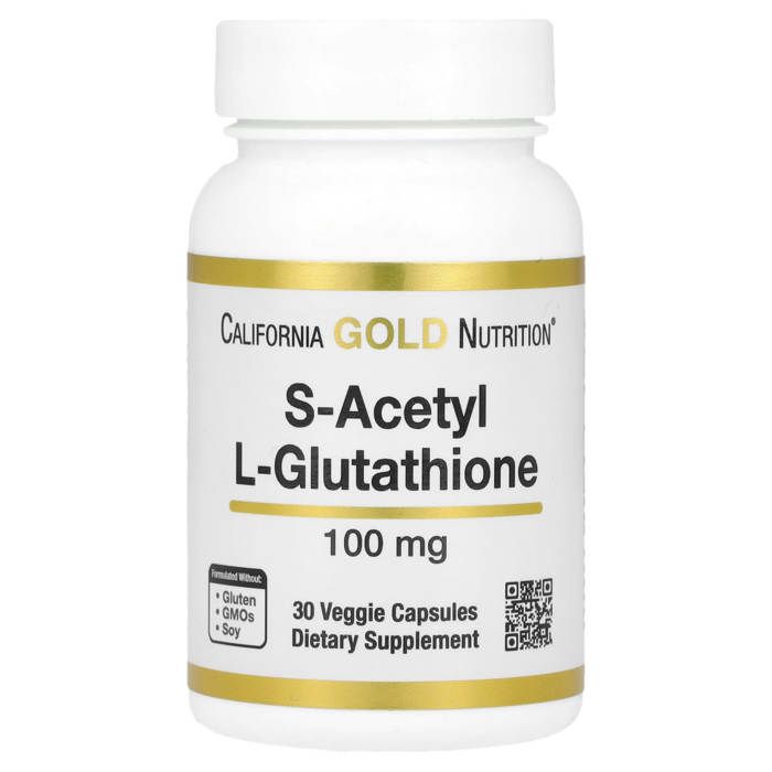 California Gold Nutrition, S-acétyl-L-glutathion, 100 mg, 30 capsules végétales