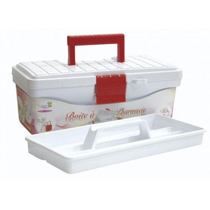 Saga Boîte à pharmacie à 2 niveaux