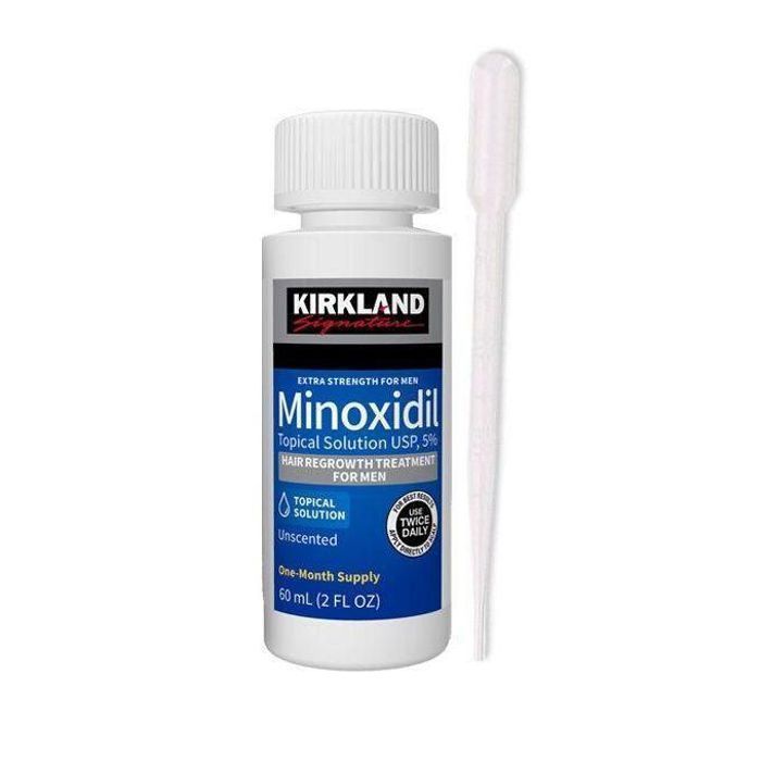 Minoxidil  5% Kirkland : 1 bouteille de 60ml Traitement anti-chute de cheuveux