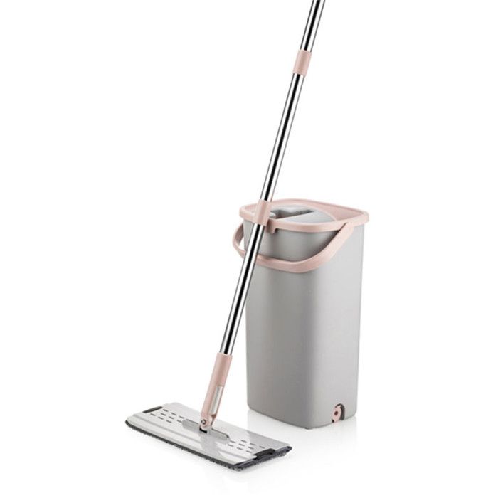 Seau essoreur + serpillière plate SILLGECH gris