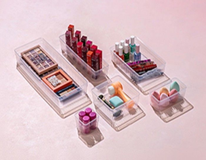 Organisateur rectangulaire - GENERIC - 9011 - Transparent - 15x7,6 cm - Pratique pour petits objets