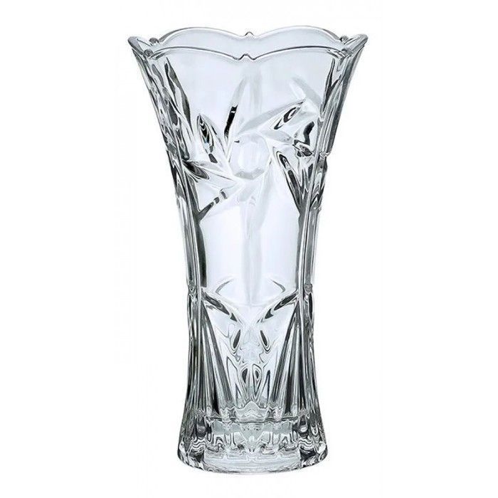 Vase en verre 24,5 cm HP250-7 "Motif aléatoire"
