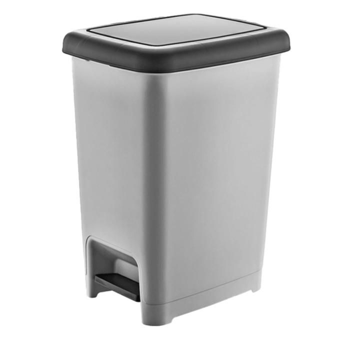 Poubelle Slim 60l couleurs Aléatoires [GRIS OU BEIGE]