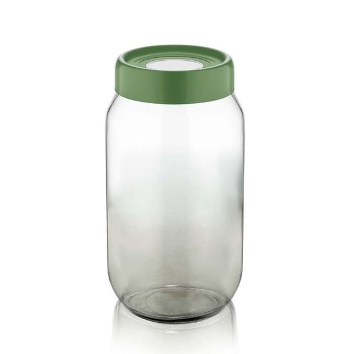 Pot en verre arc-en-ciel 1000cc vert C-00429