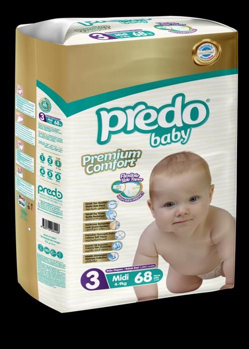 couche predo bébé 68 piece pour age 3 ans