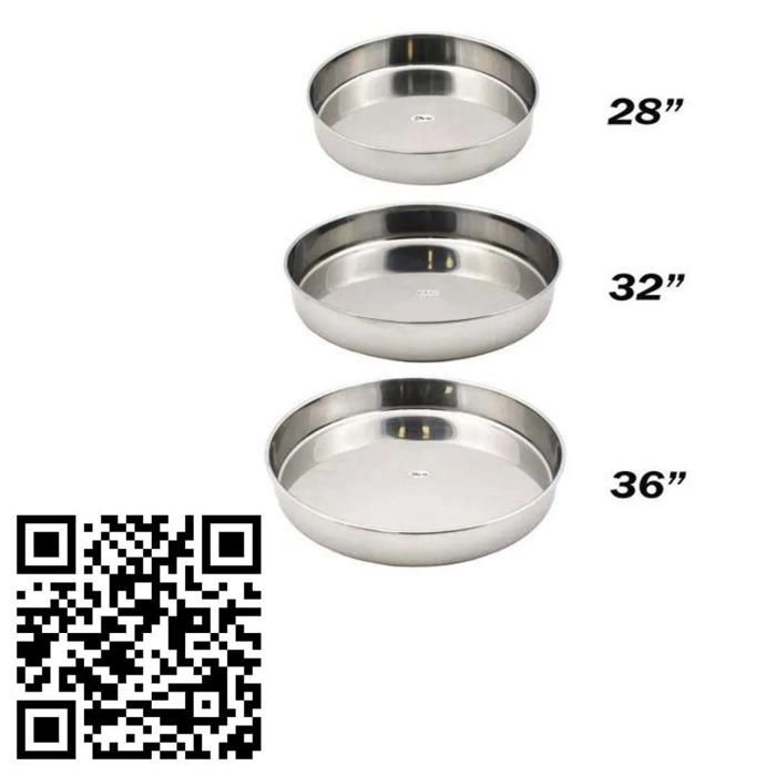 Lot de 3 Casseroles Moules Ronds pour Gâteaux – Acier Inoxydable Durable