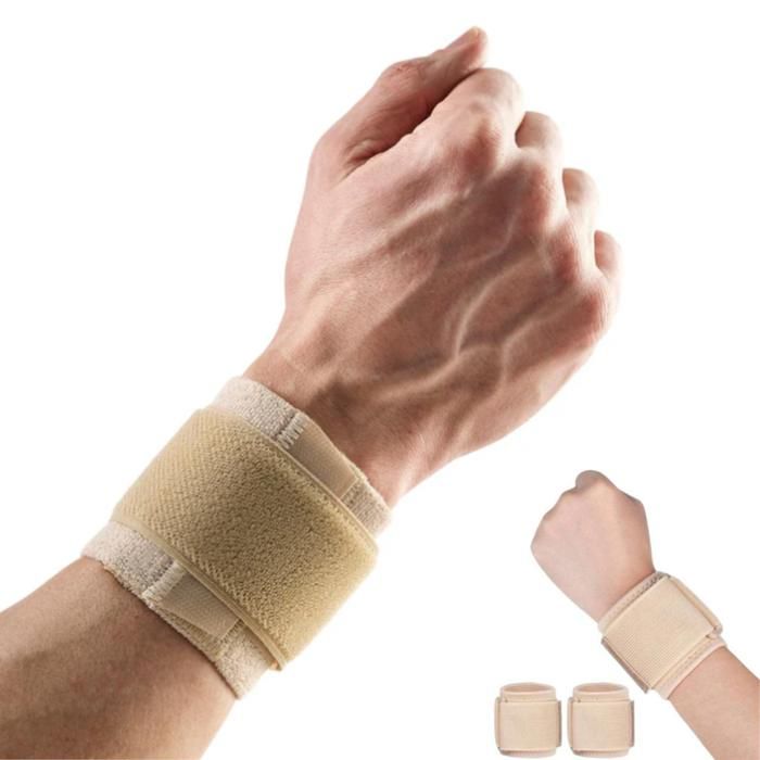 Ensemble de 2 bandages de soutien pour poignet et main, protection corporelle.