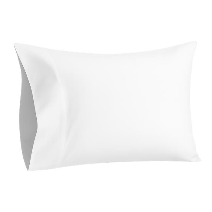 Taie d'oreiller - Microfibre - Ultra douce - 70x50 cm - Blanc - Lavable en machine