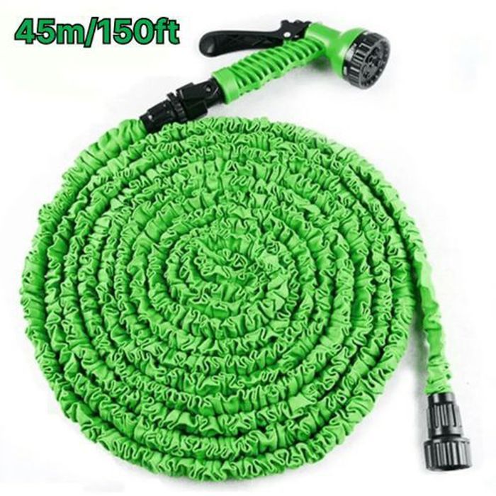 Magic Hose Tuyau Arrosage Extensible 45m avec Pistolet à Eau jets Vert