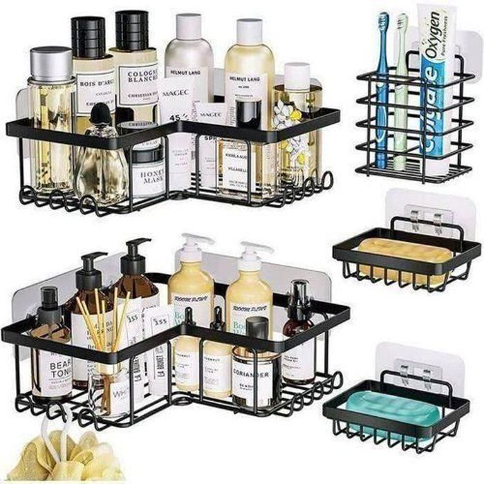 Organisateur en 5 pièces en Acier Inoxydable pour cuisine ou salle de bain