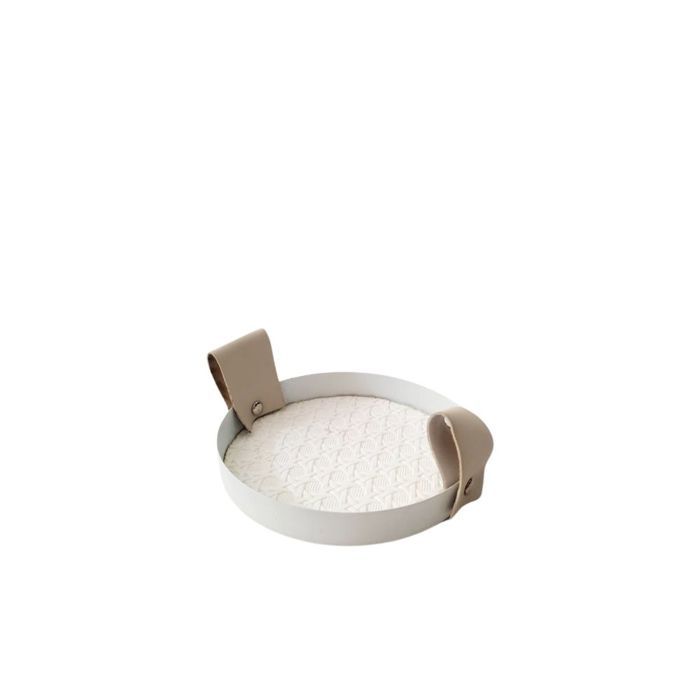 Assiette de présentation - ART KITCHEN - PXTP-360 - Métal durable - 12,5 cm - Simili cuir élégant