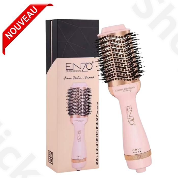 Brosse soufflante électrique - VPeigne - EN-6209 - 1500W - Céramique rose gold - 3 en 1