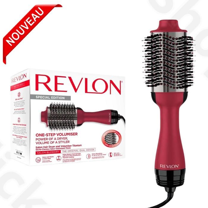 Brosse Soufflante Professionnelle Salon One-Step Sèche-cheveux volumisant Titane, RVDR5279